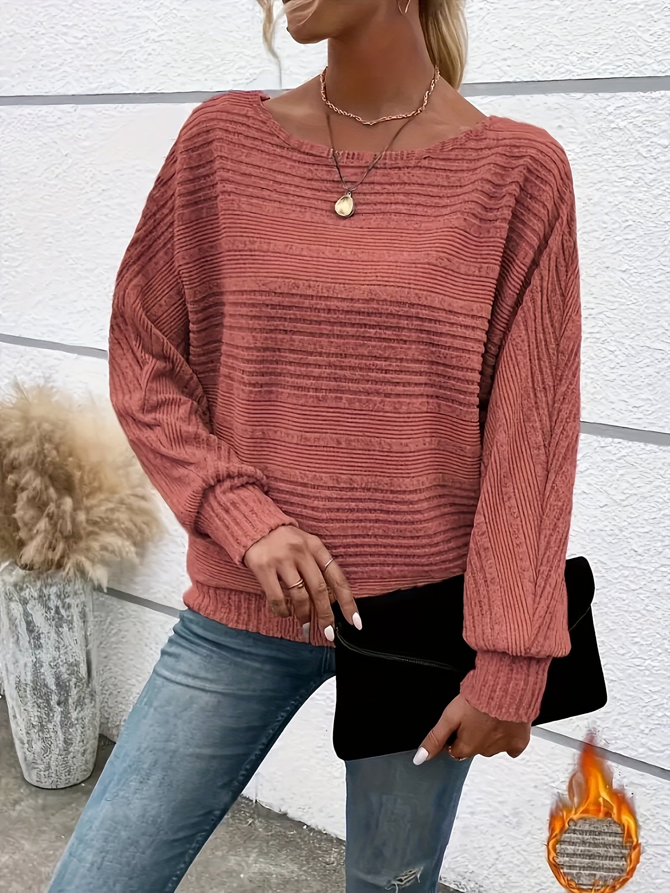 Casual Striped Knit T-shirt – Comfortable and Stylish for Every Day