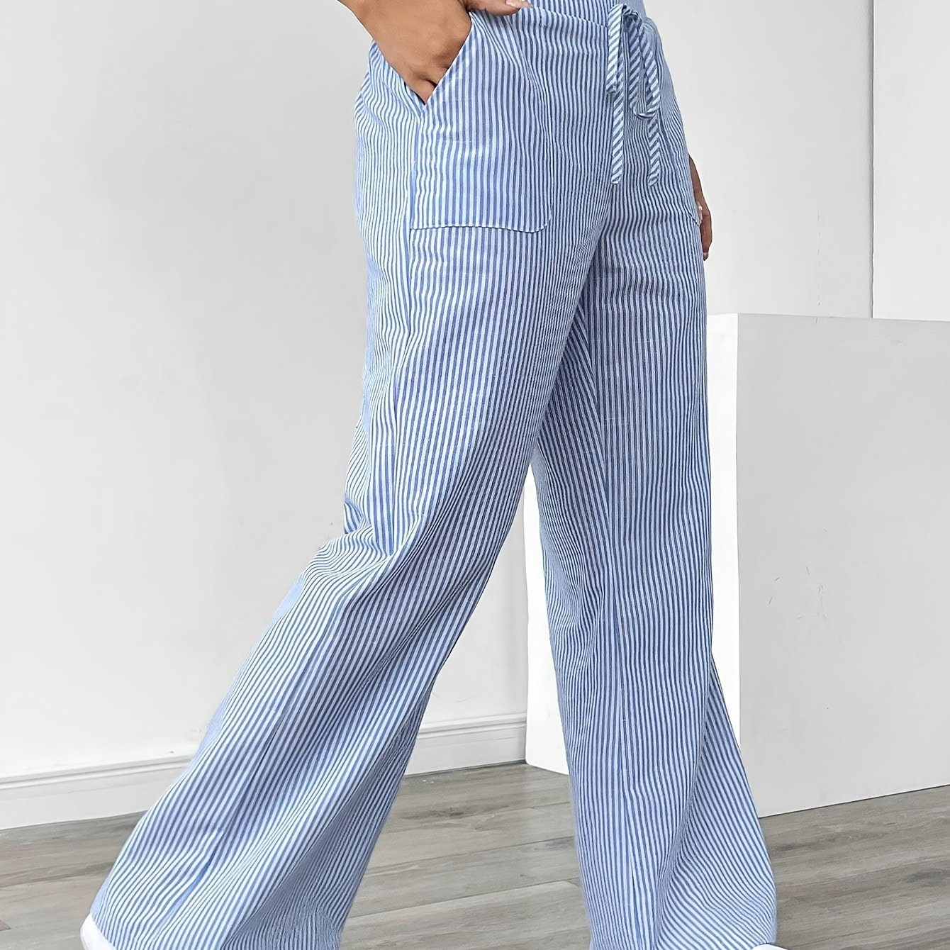 Ladies Wide Leg Trousers - Casual Comfort with Style