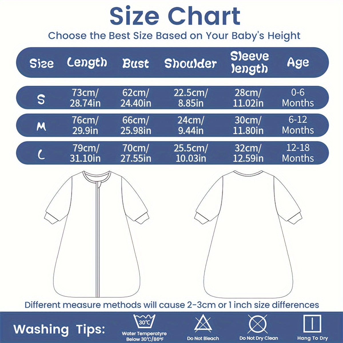 All-Season Baby Sleeping Bag with Sleeves – Comfortable & Safe Sleep for Little Ones