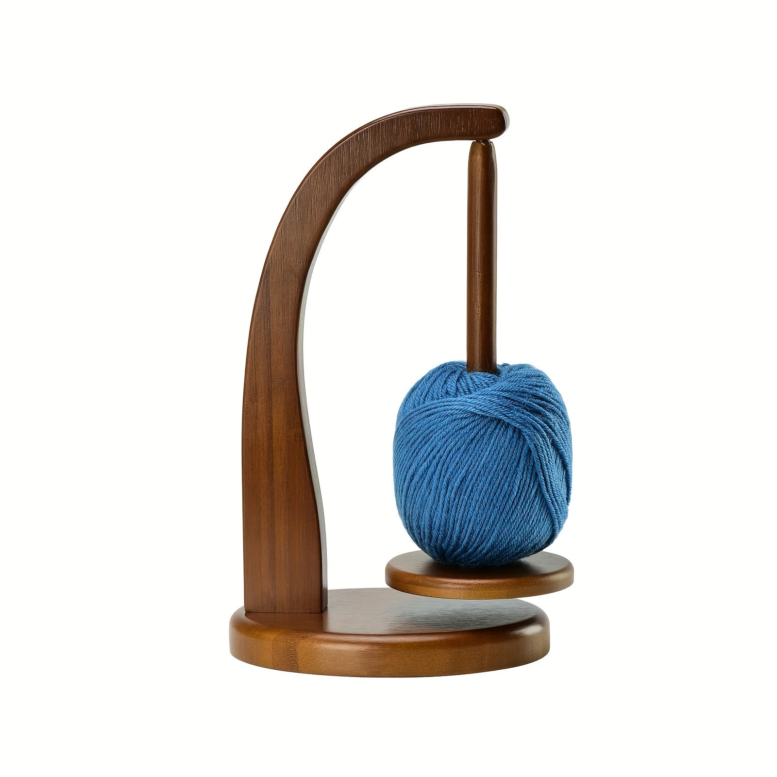 Bamboo Yarn Holder – Handy Storage for Knitting and Crochet Projects
