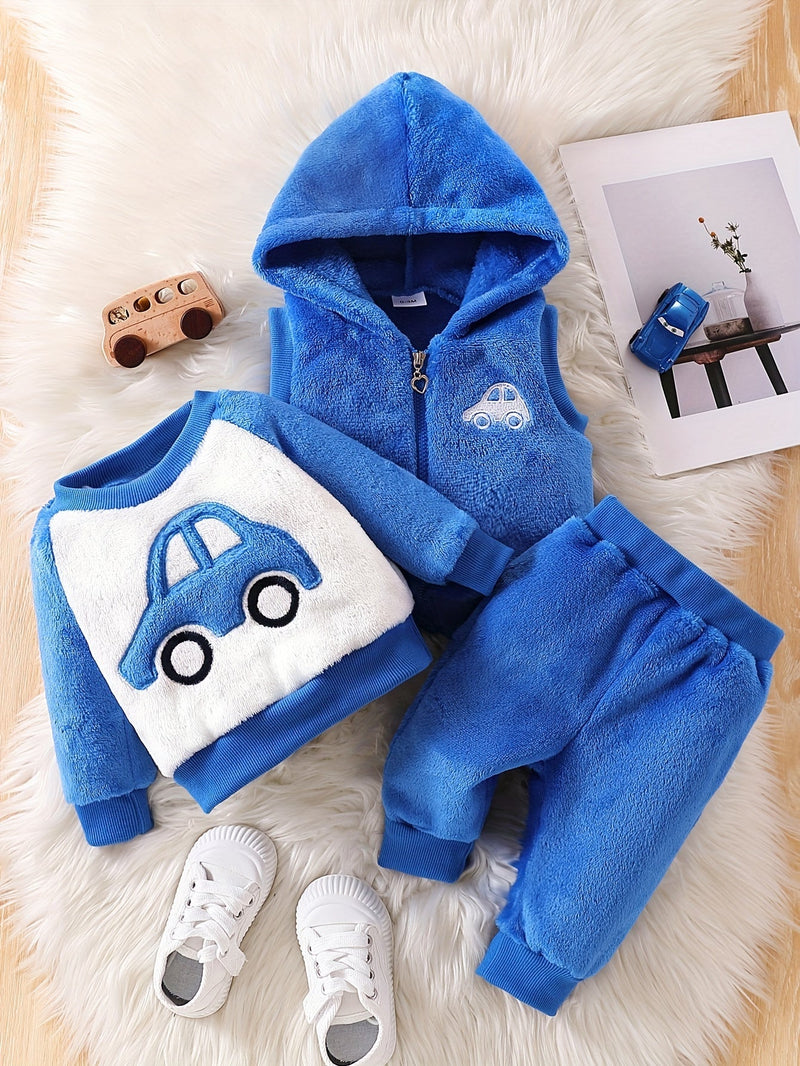 Zoomer Baby Set – Cute Car Embroideries for the Colder Days