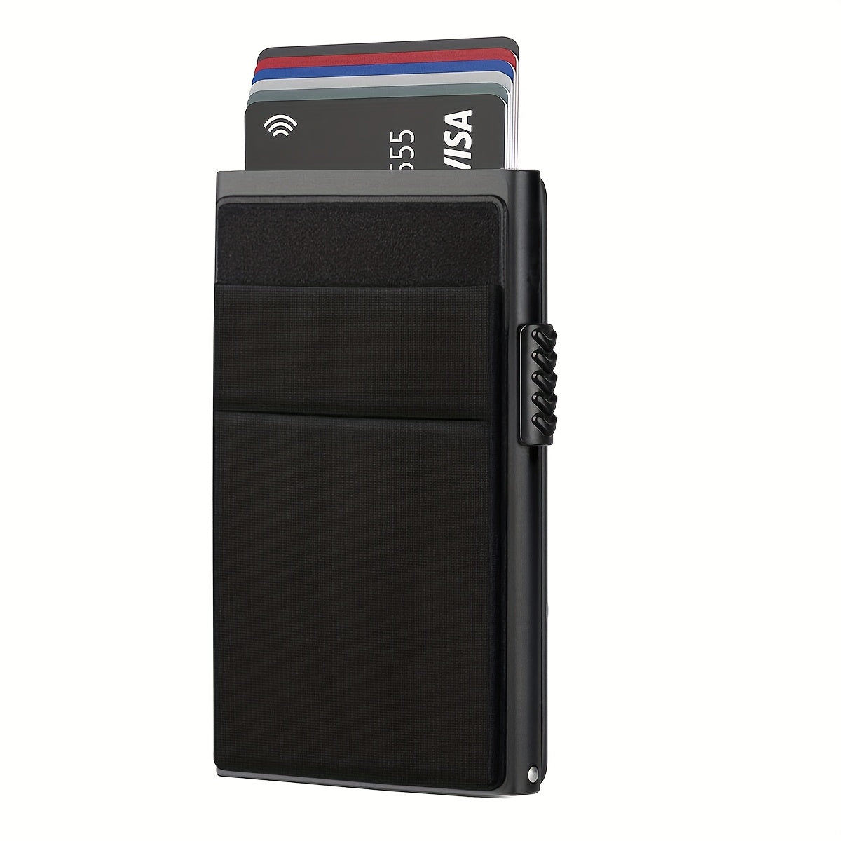 RFID Blocking Card Holder – Automatic Dispensing and Large Capacity for Safe Storage of Cards