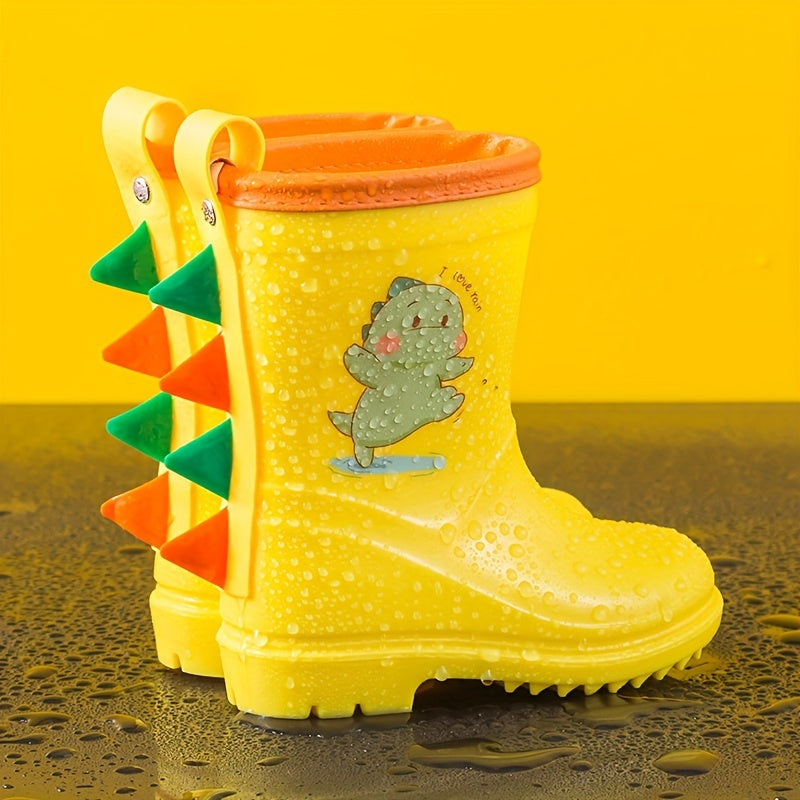 Dino Splash Children's Rain Boots - Playful Protection for Rainy Days