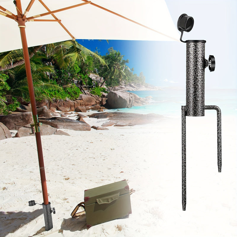 Portable Adjustable Umbrella Base – Heavy-Duty Steel Stability