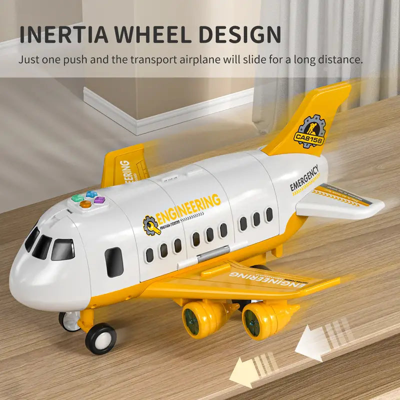 Bright Skies Colorful Airplane - Interactive Toy for Young Pilots