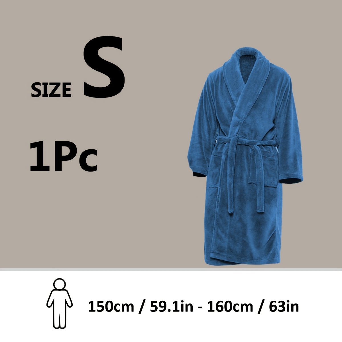 Luxe Unisex Coral Fleece Bathrobe – Ultra Soft and Warm for Your Comfort