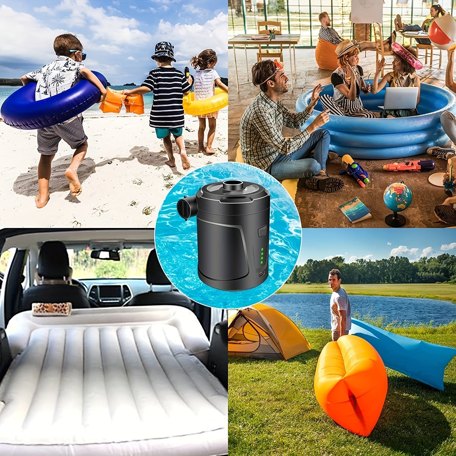 Rechargeable Mini Air Pump – Wireless & Ultralight for Outdoor Use