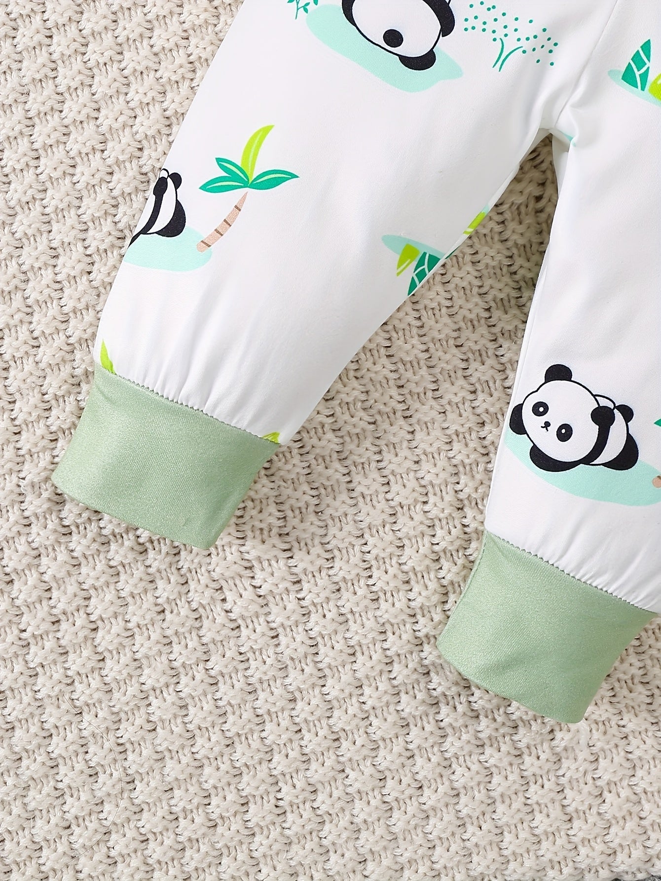 Baby Panda Set – Romper, Pants, and Hat for Outdoor Adventures