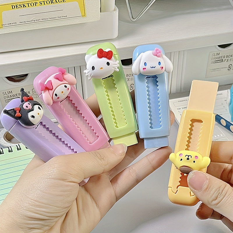 Sanrio Figure Eraser Set - For Fun and Precise Corrections