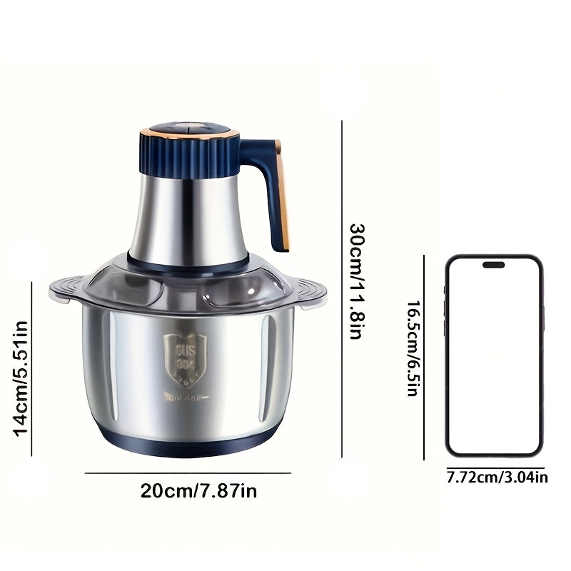 Powerful Stainless Steel Meat Grinder and Vegetable Slicer – Multifunctional Kitchen Machine