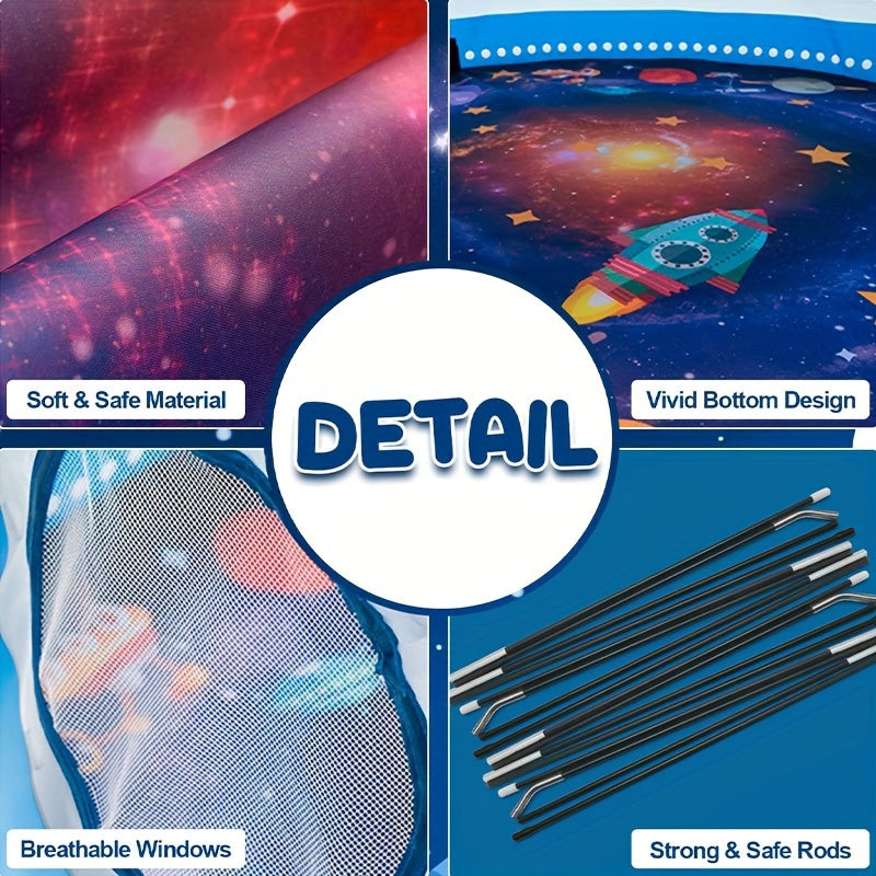 Galaxy Explorer Pop-up Play Tent - Space Theme for Outdoor and Indoor
