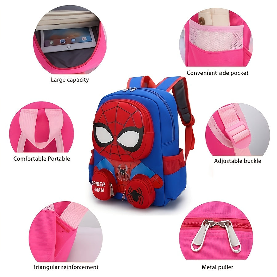 Spider-Man Backpack with Large Capacity – Great Gift for Kids, Perfect for School and Adventures