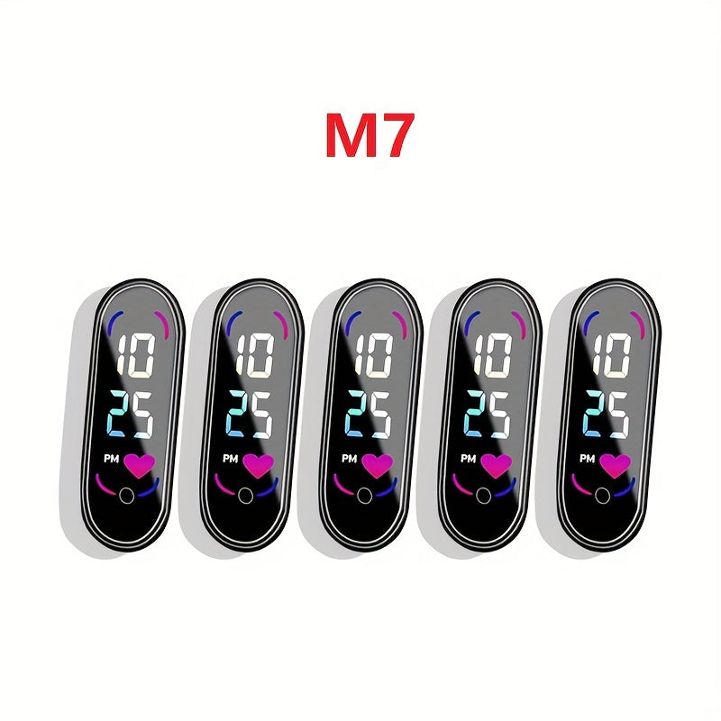 Glow-in-the-Dark Children's Watch - Colorful LED Display and Sporty Design