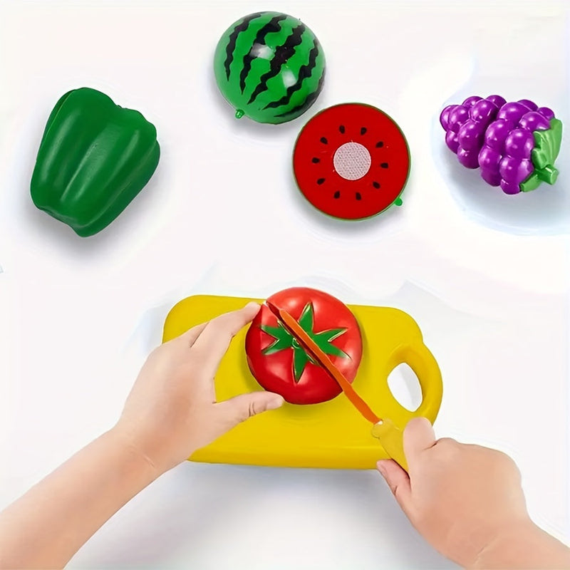 Educational Cutting Set with Food, Fruit, and Vegetables – Perfect for Early Learning and Role Play