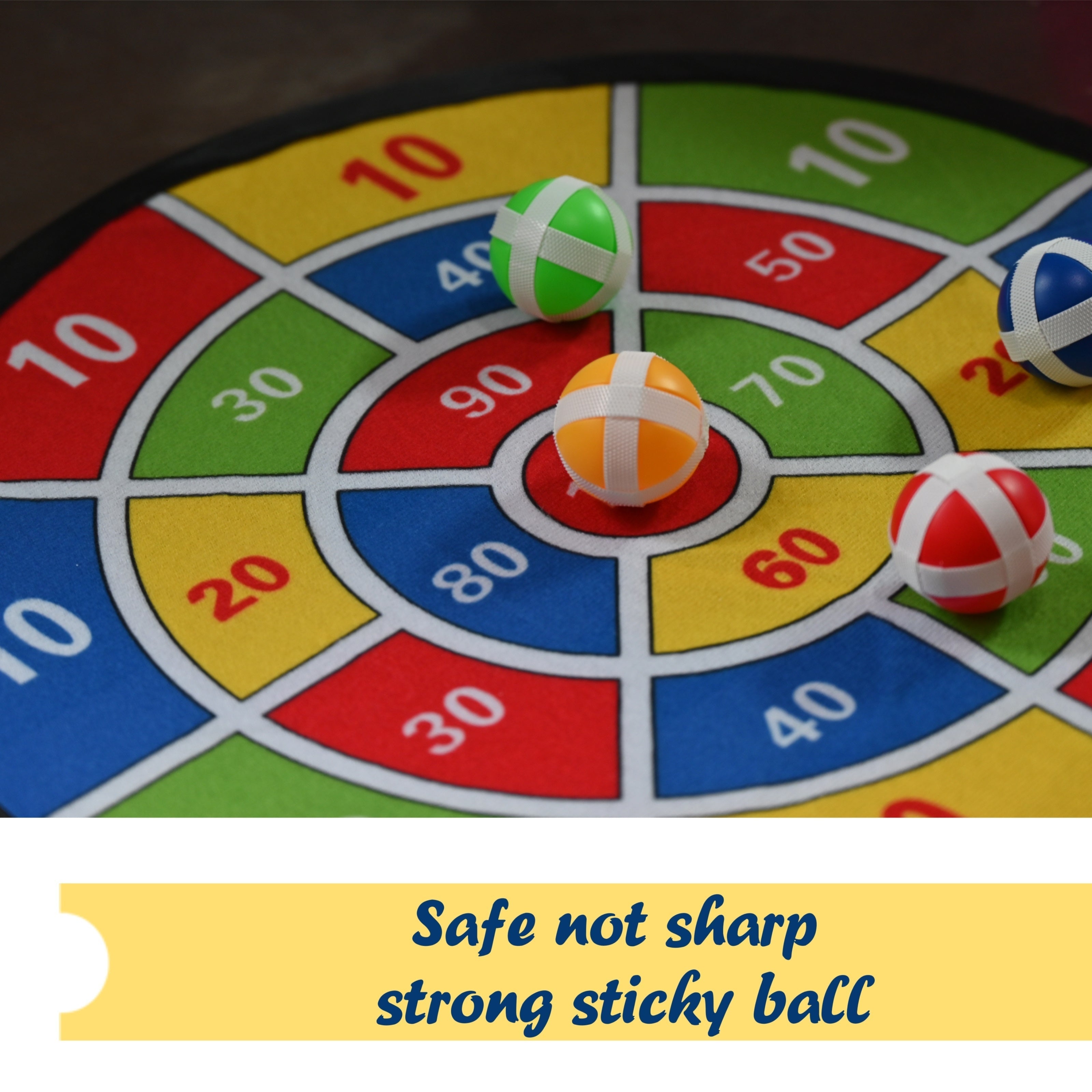 Sticky Dart Ball Set - Interactive Family Dartboard Game for Indoor and Outdoor Use