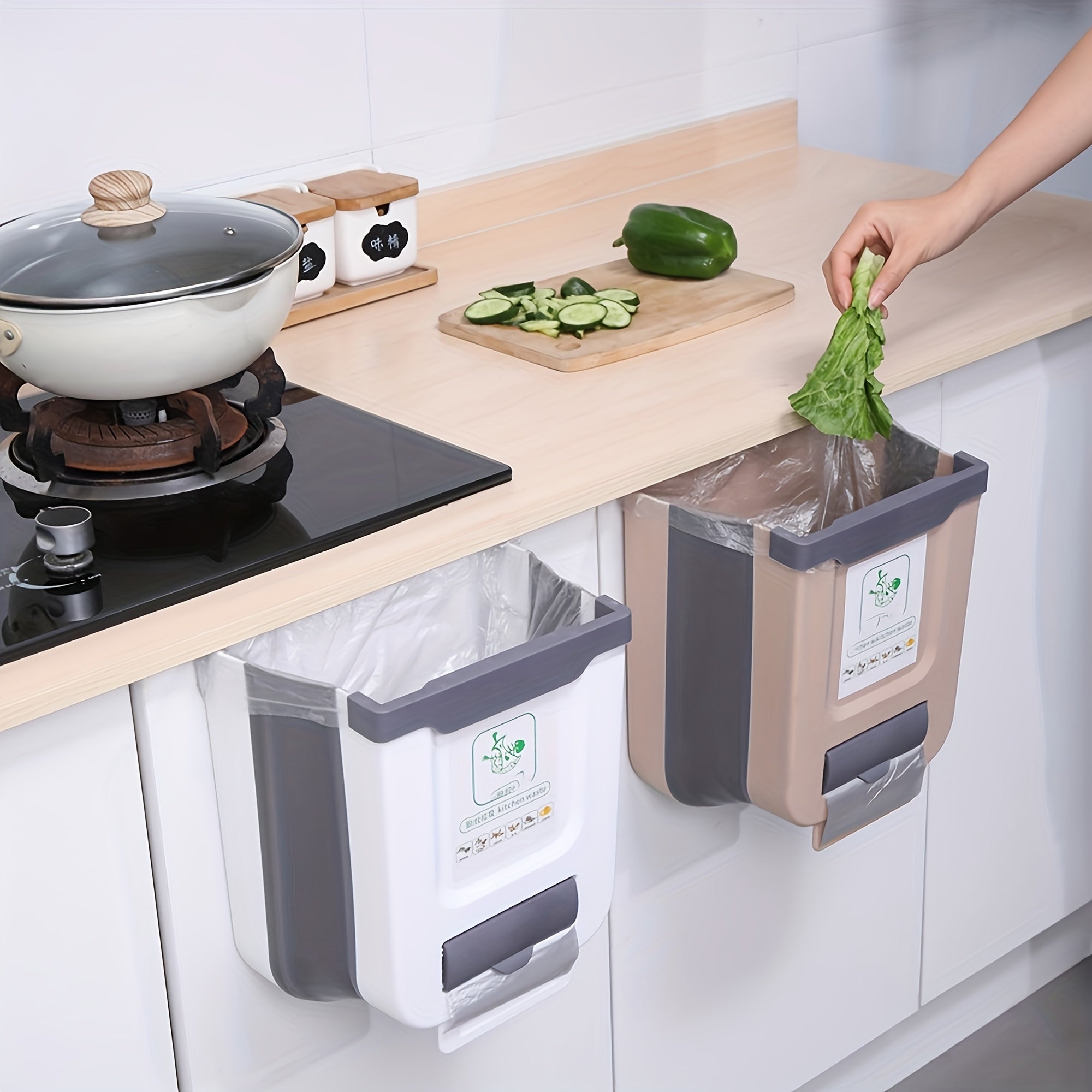 Foldable Kitchen Trash Can - For Smart Waste Management in Every Kitchen