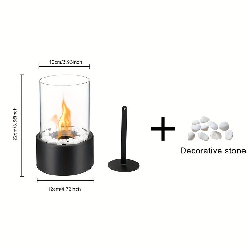 Rustic Table Fireplace – Portable Alcohol Heating Stove for Indoor and Outdoor Use