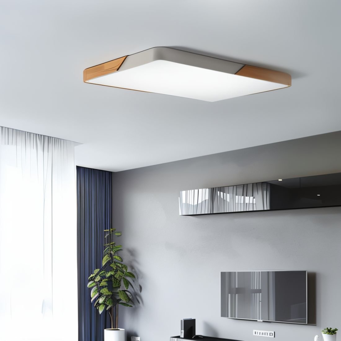 Modern LED Ceiling Lamp - Minimalistic Lighting for Your Interior