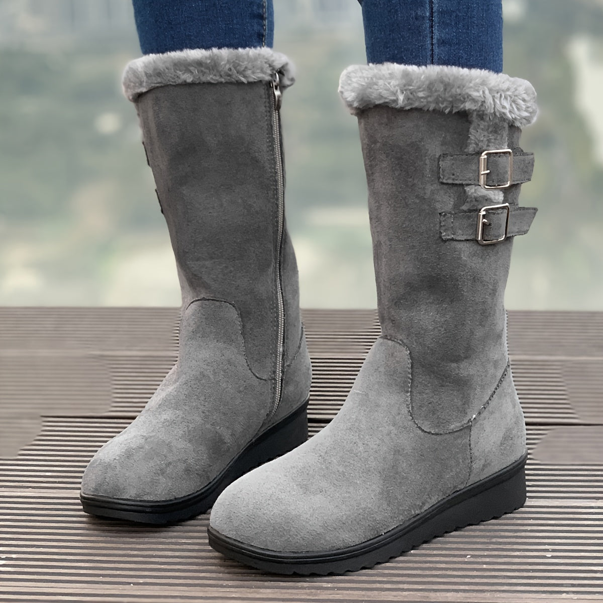 Fuzzy Boots for Women - Warm and Stylish for Cold Days