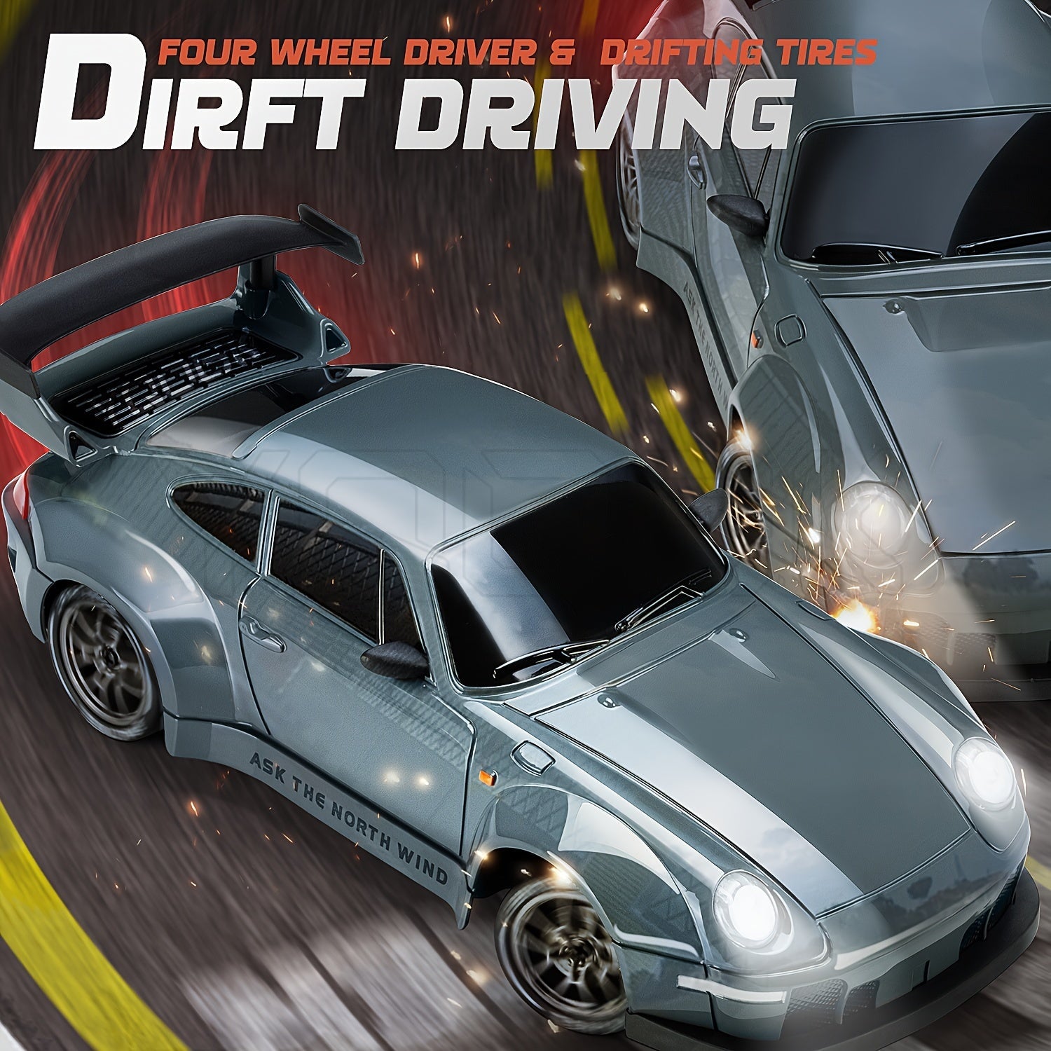 Ultimate Drift Racer 1:24 - RC Car with Illuminated Wheels