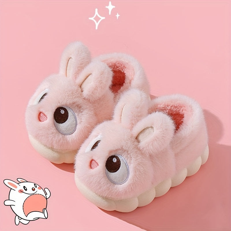 Plush Bunny Slippers for Kids - For Comfortable Winter Days