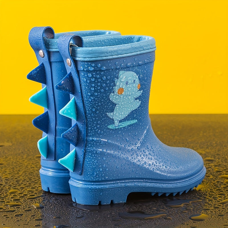 Dino Splash Children's Rain Boots - Playful Protection for Rainy Days