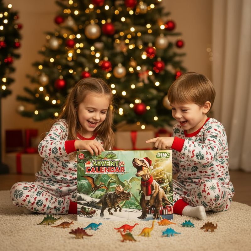 DinoDiscovery Advent Calendar – 24 Figurines for Festive Play