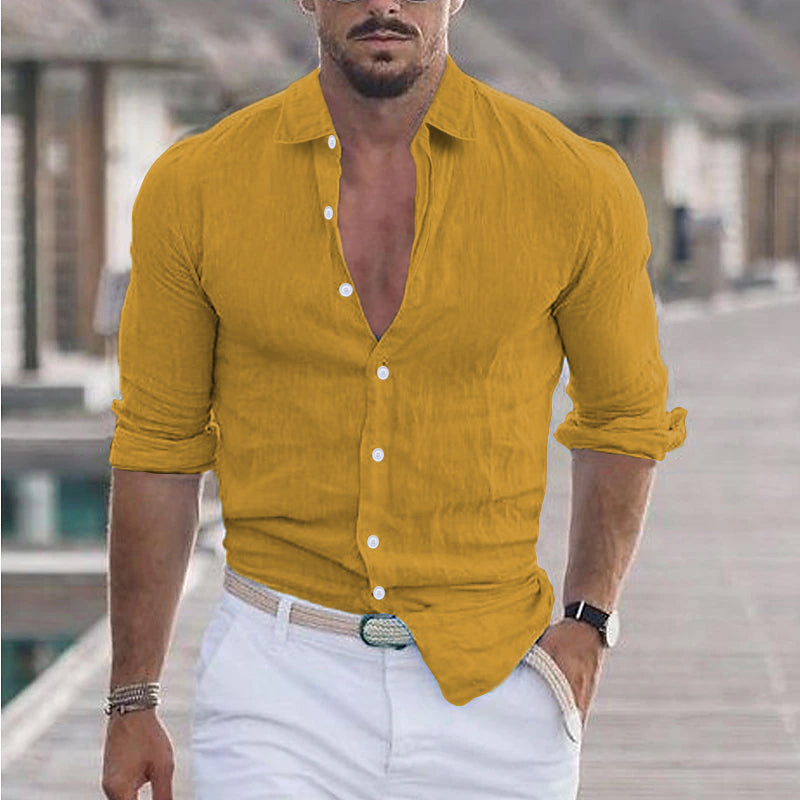 Breeze Luxe Linen Shirt – Stylish Comfort for Men