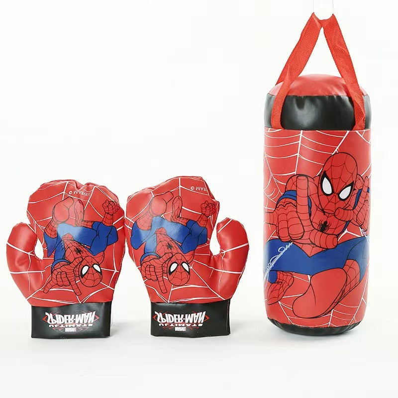 Spiderman Boxing Gloves Set with Punching Bag – For Active Heroes