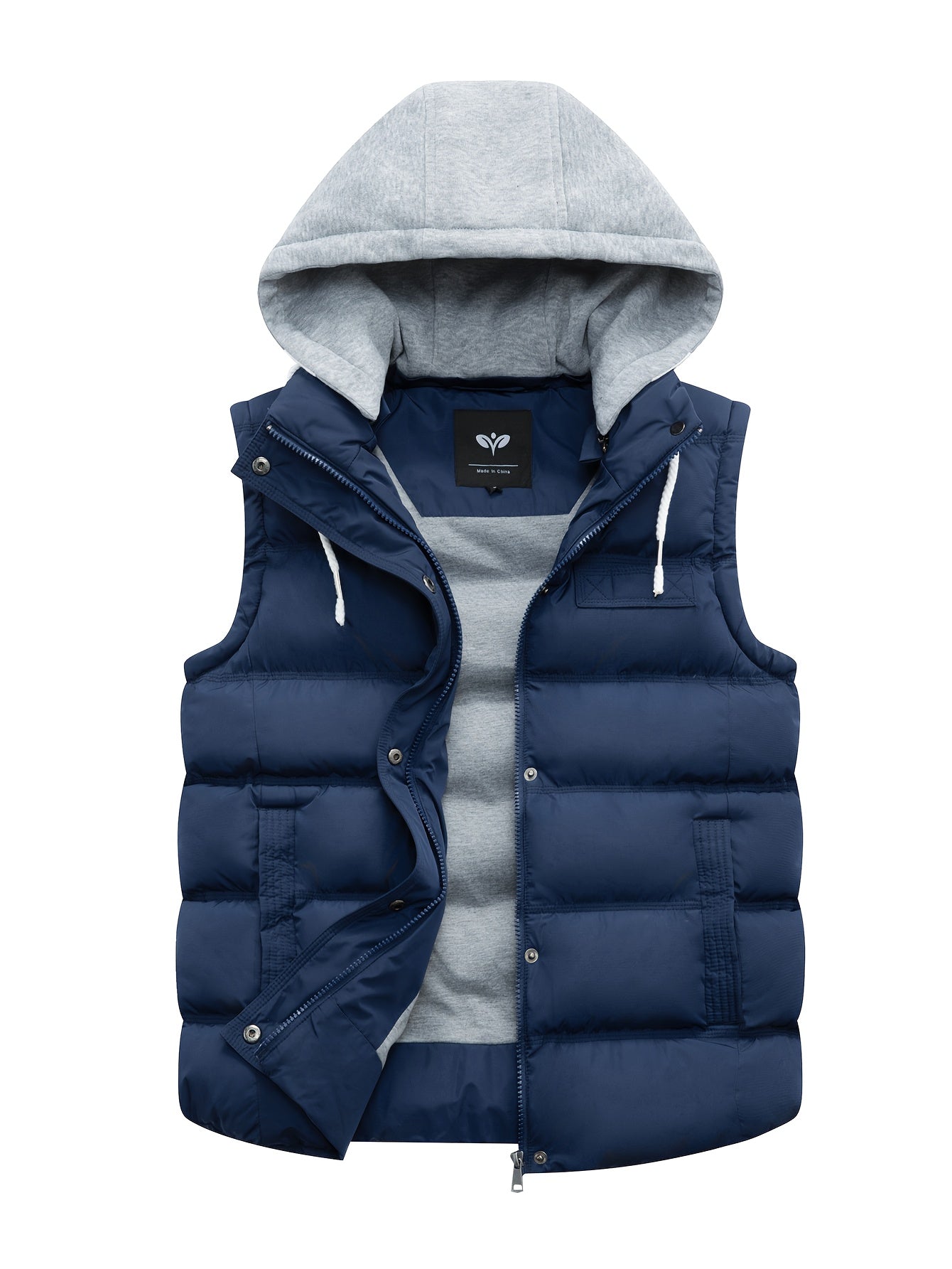 Quilted Women's Vest with Hood – Stylish and Warm Sleeveless Winter Jacket