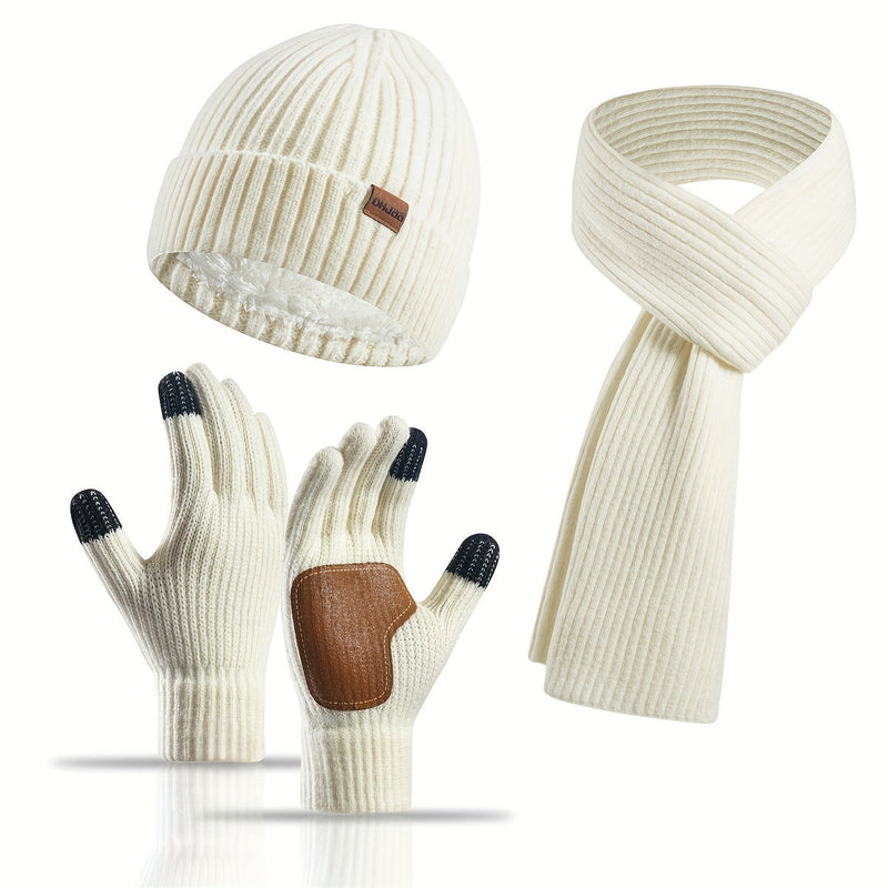 Joyful Winter Set - Hat, Scarf, and Gloves for Couples