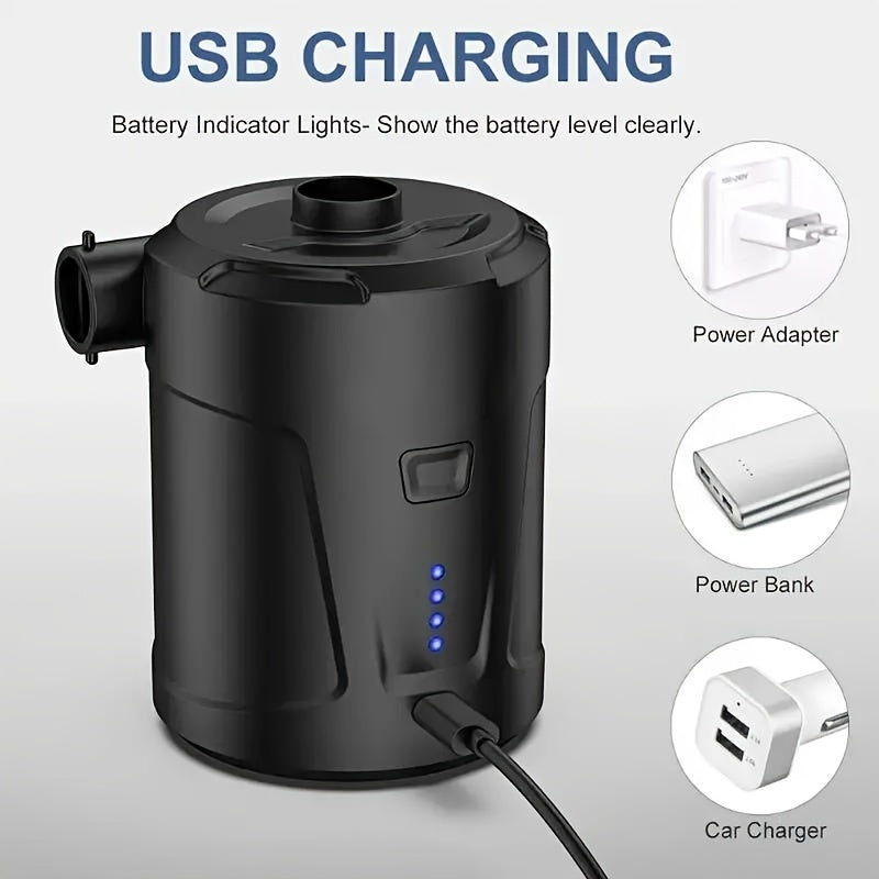 Portable USB Air Pump – Compact Wireless Inflator for Outdoor Use