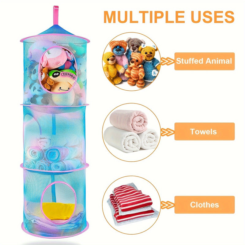 TidyTower 4-Layer Storage Net - Space-Saving and Multifunctional