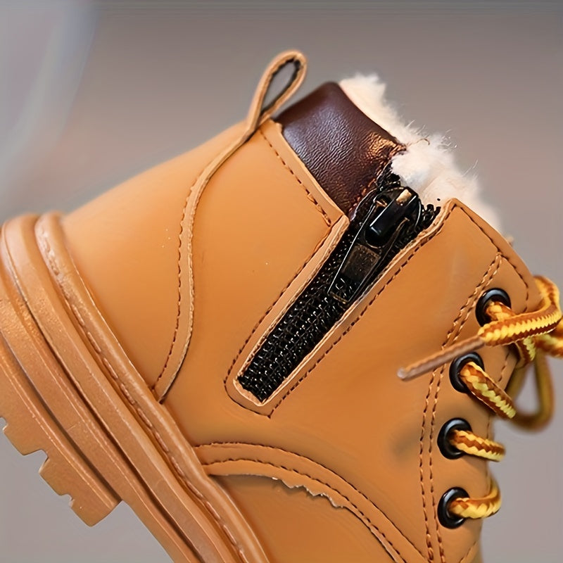 Trendy Fleece Boots for Boys - Warm and Waterproof