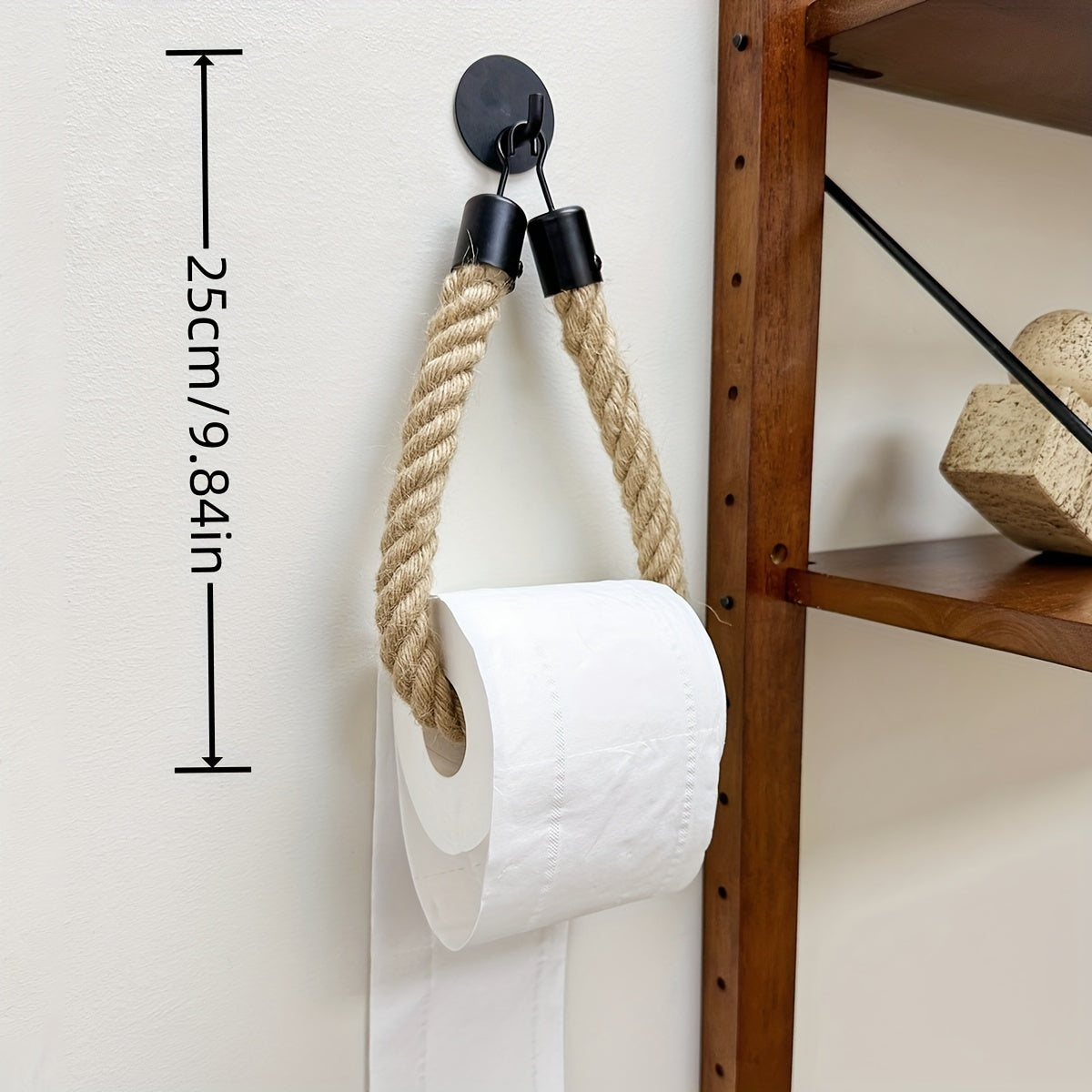 Hemp Rope Toilet Paper Holder - For Stylish Bathrooms