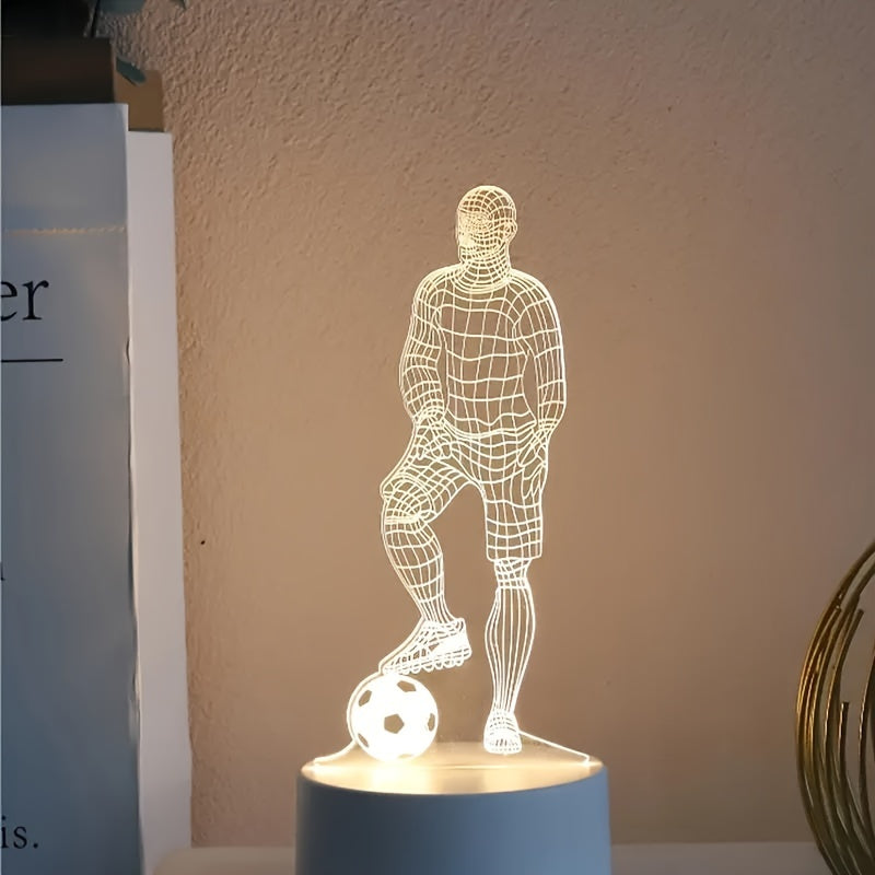 Soccer Player 3D Lamp – For a Sporting Atmosphere