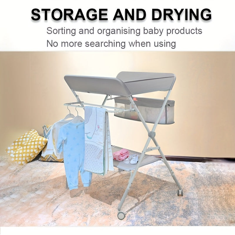 Adjustable and Portable Changing Table for Babies – Perfect for Organization and Comfort