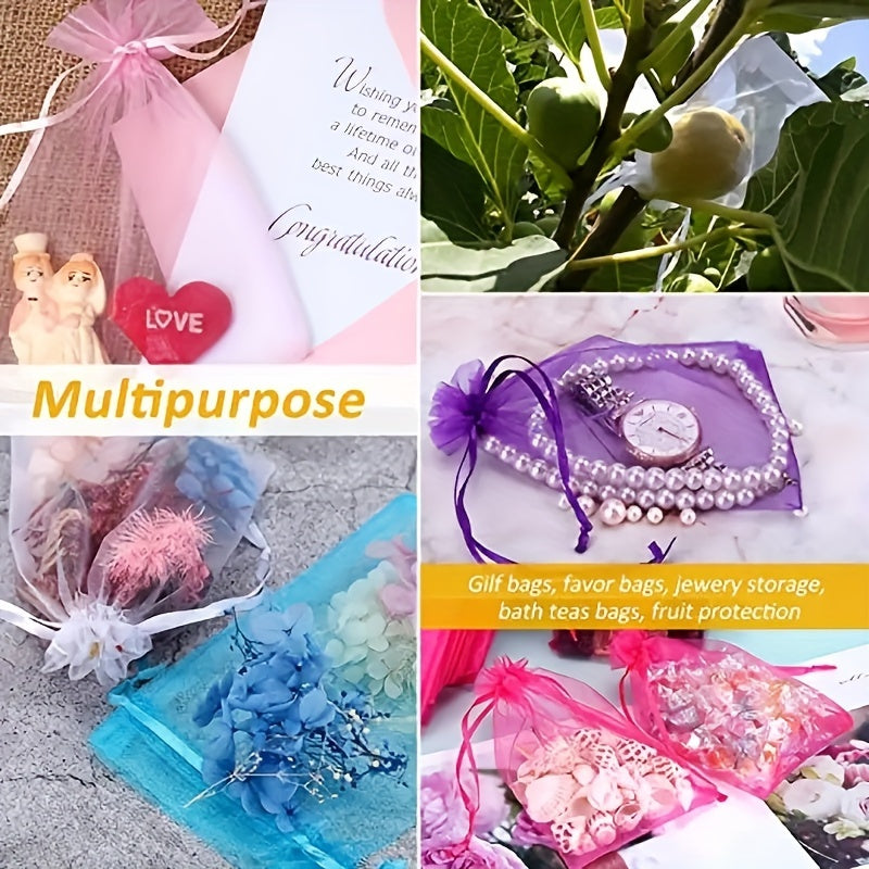 Elegant Organza Bags Set – Ideal for Gifts and Party Decoration