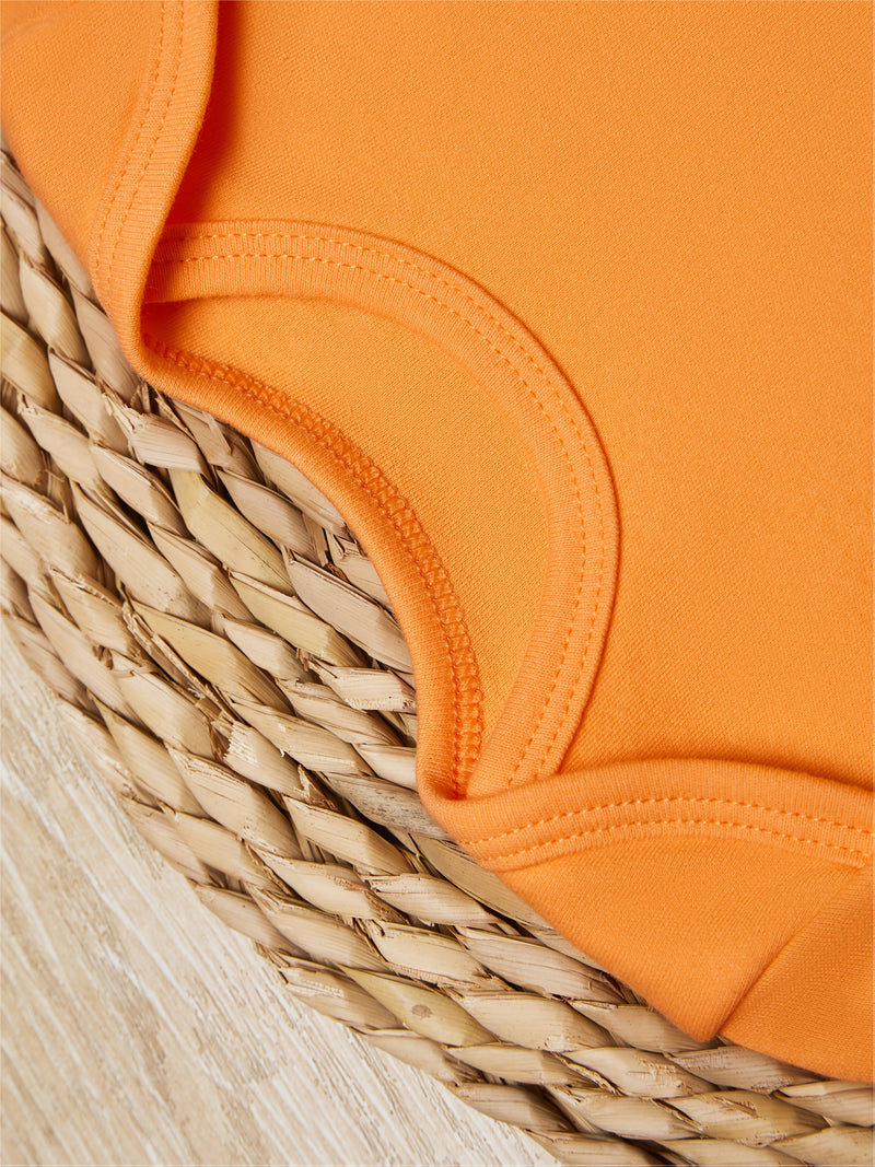 3-Pack Baby Bodysuits – Soft Cotton with Playful Food Prints