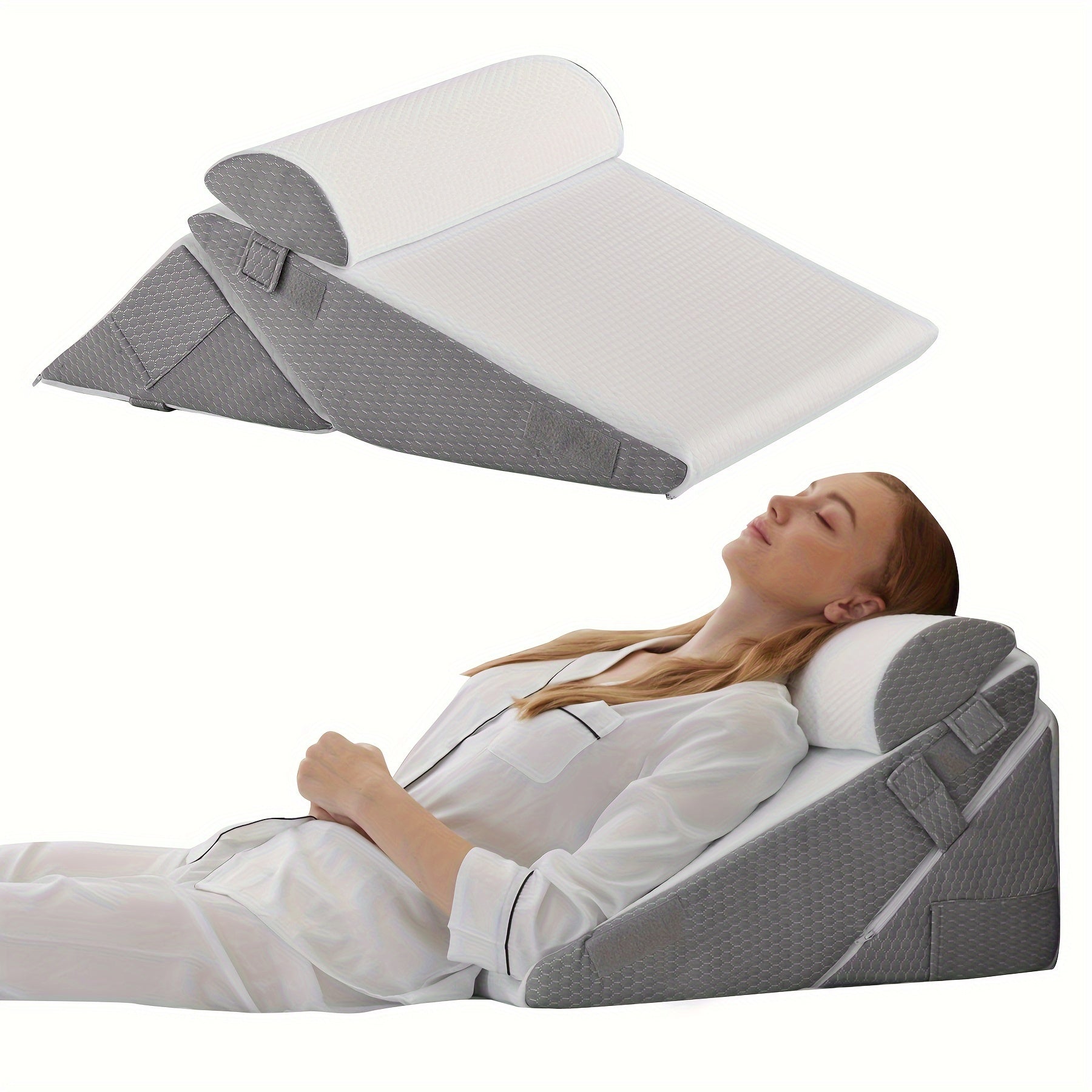 RelaxPlus Adjustable Bed Wedge Pillow – Comfort and Support for Recovery