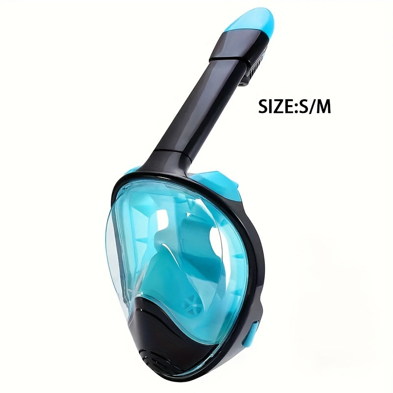 Full Face Snorkel Mask – 180° Panoramic View and Camera Mount for Perfect Underwater Experience