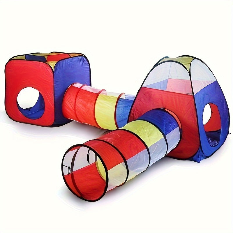 Pop-Up Play Tent and Tunnel Set - For Active Play and Adventures