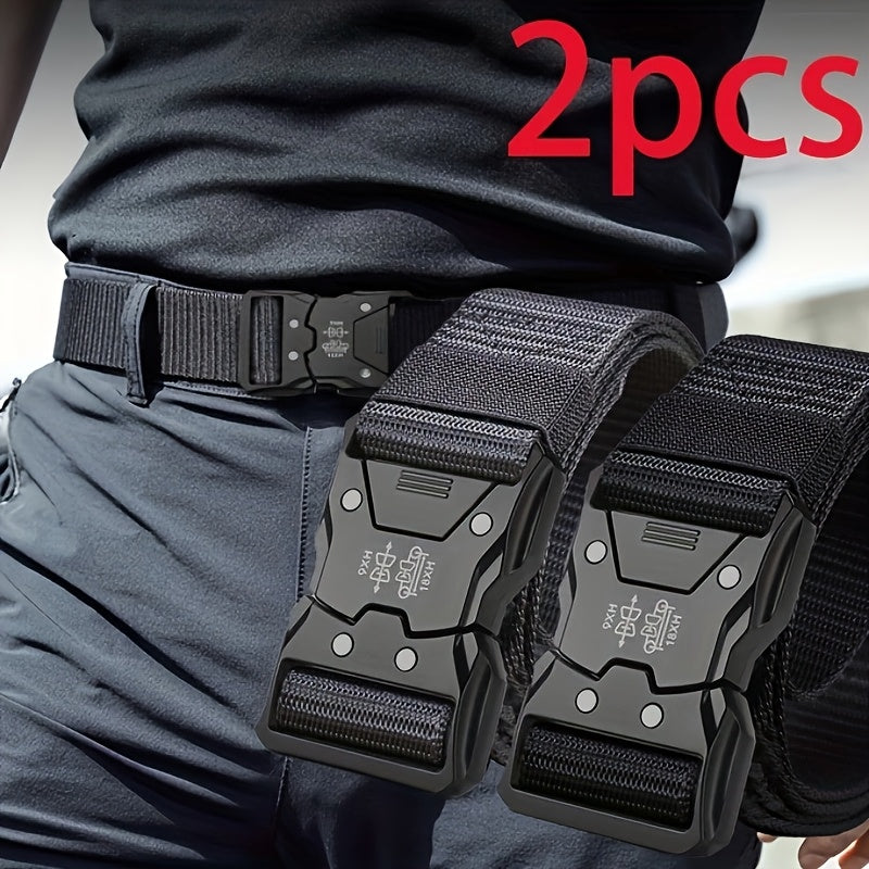 Unisex Tactical Nylon Belt – Sturdy, Breathable, and Versatile