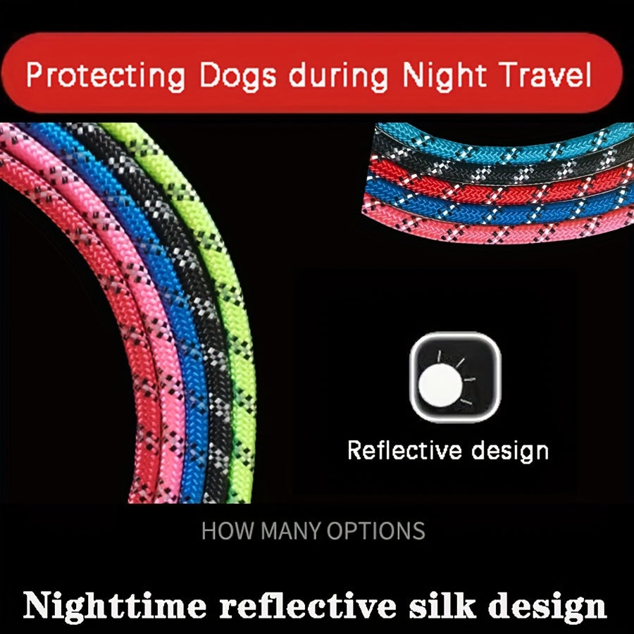 Reinforced Reflective Dog Leash with Padded Handle – Durable and Safe for Strong Dogs