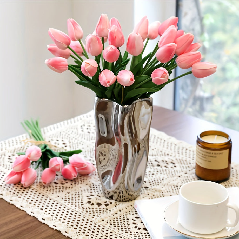 Set of 10 Realistic Tulips – Perfect for Weddings and Interior Decoration