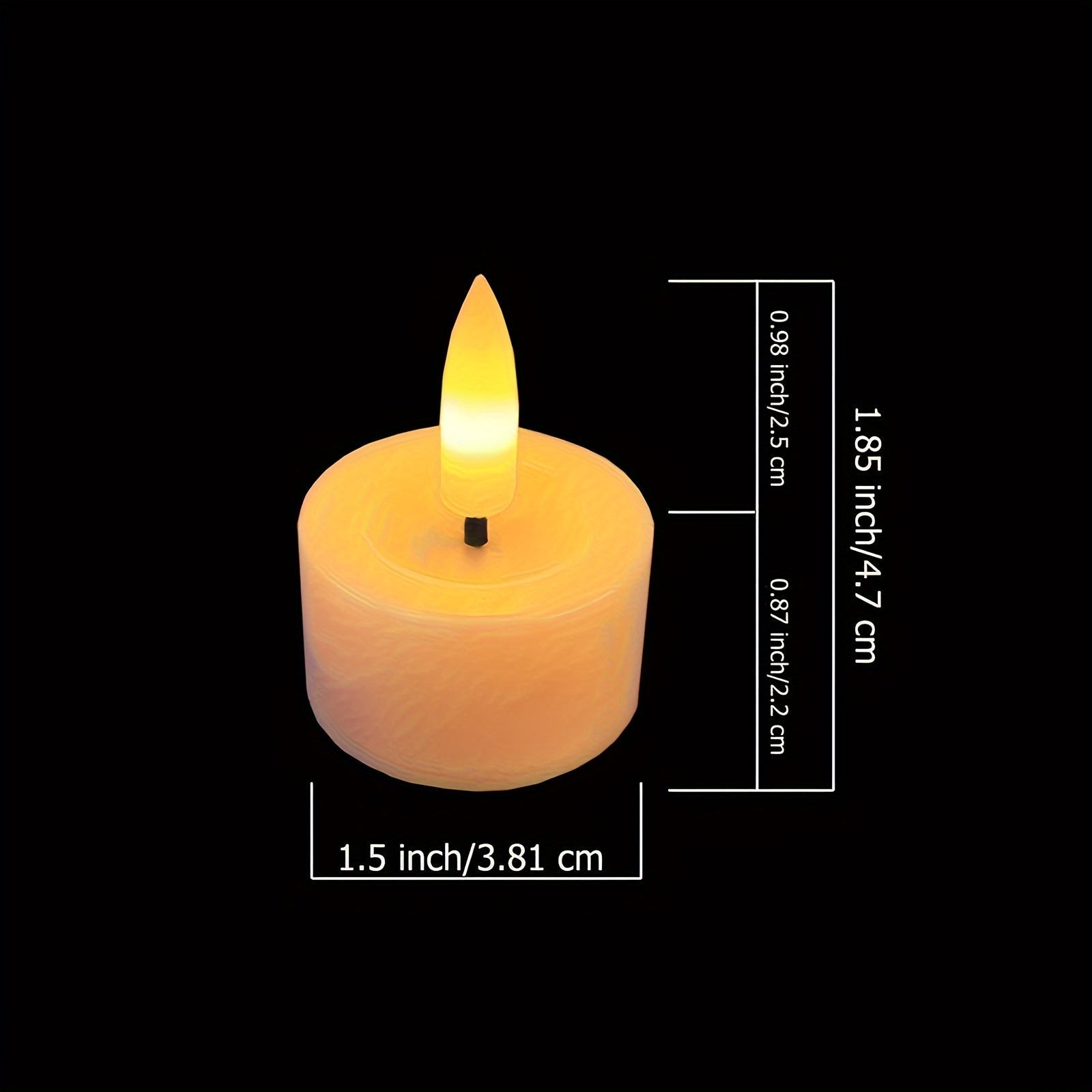 Magical Flameless Tealights - Set with Remote Control and Dimmable Timer