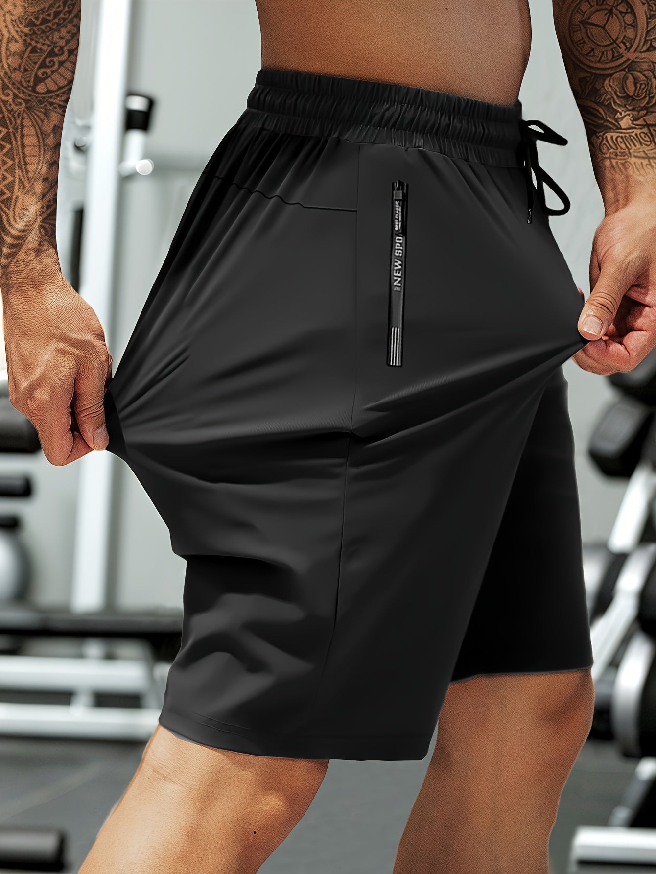 Breathable Sport Shorts with Zipper Pockets – Flexible and Comfortable for Outdoor Activities