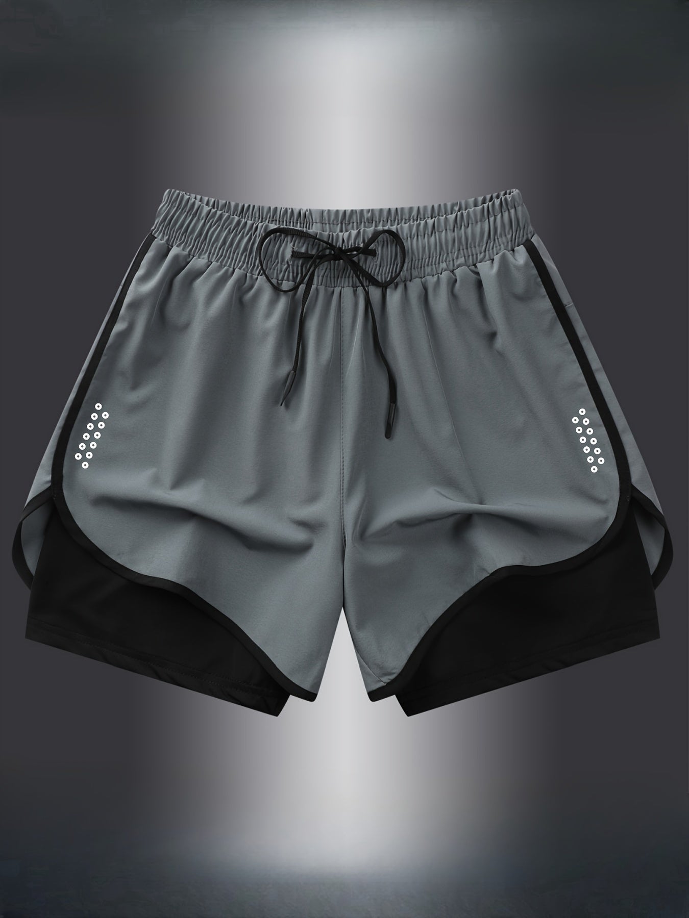 Geometric Sports Shorts for Women – Stylish and Breathable for Fitness and Running