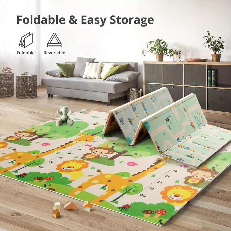Educational Playmat – Learn and Grow with Animals and Nature