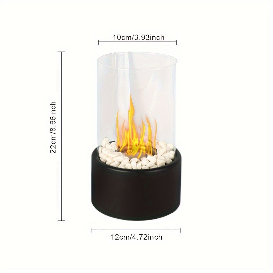 Rustic Table Fireplace – Portable Alcohol Heating Stove for Indoor and Outdoor Use